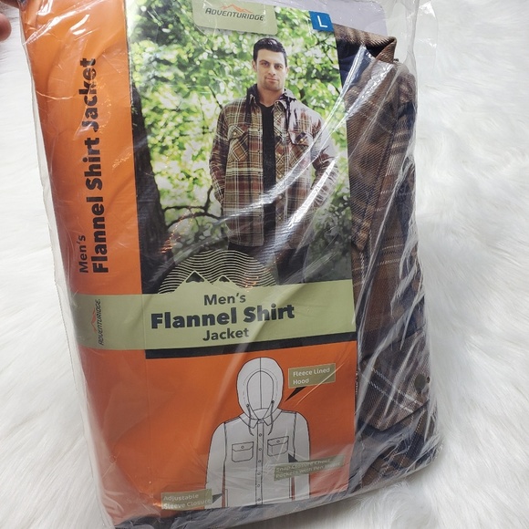 adventuridge men's flannel shirt jacket
